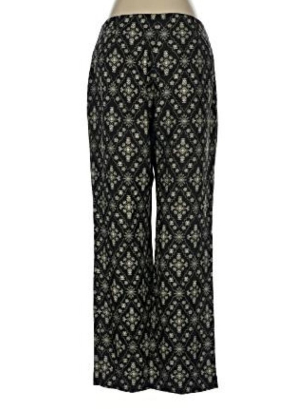 Silk Pants With Paisley Bandana Print